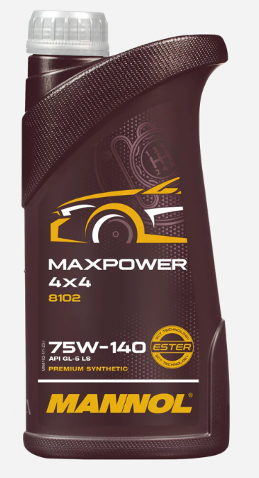 MANNOL Maxpower 75W-140 GL-5 - Bakaksler med og uten sperr\Dogbox