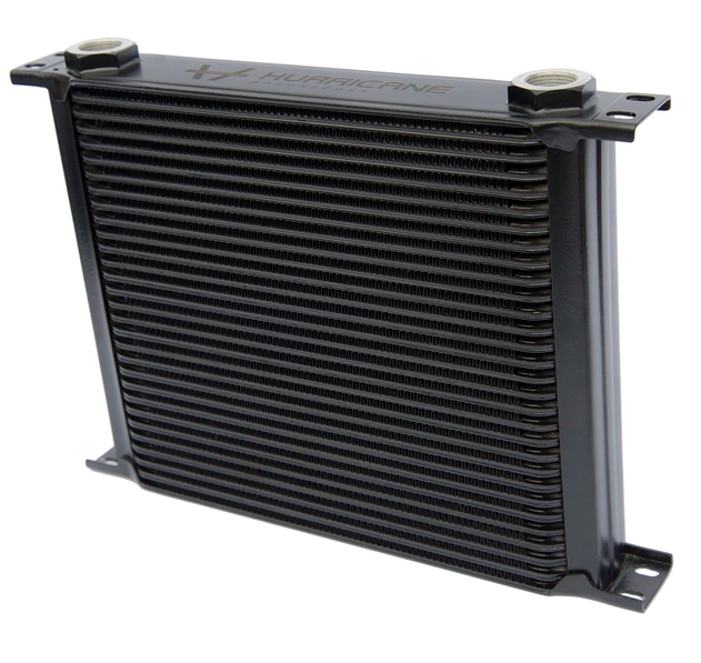 Hurricane Oljekjøler Svart 25 rader (330mm)