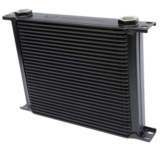 Hurricane Oljekjøler Svart 25 rader (330mm)